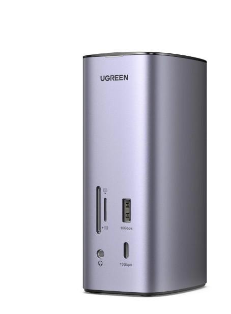 Док-станція для ноутбука UGREEN Revodok Pro 312 CM555 USB-C PD 100 Вт Сріблястий (90325)