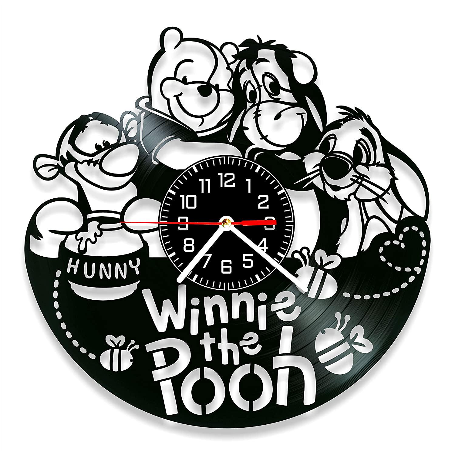 Часы настенные Винни Пух 2051 из виниловой пластинки