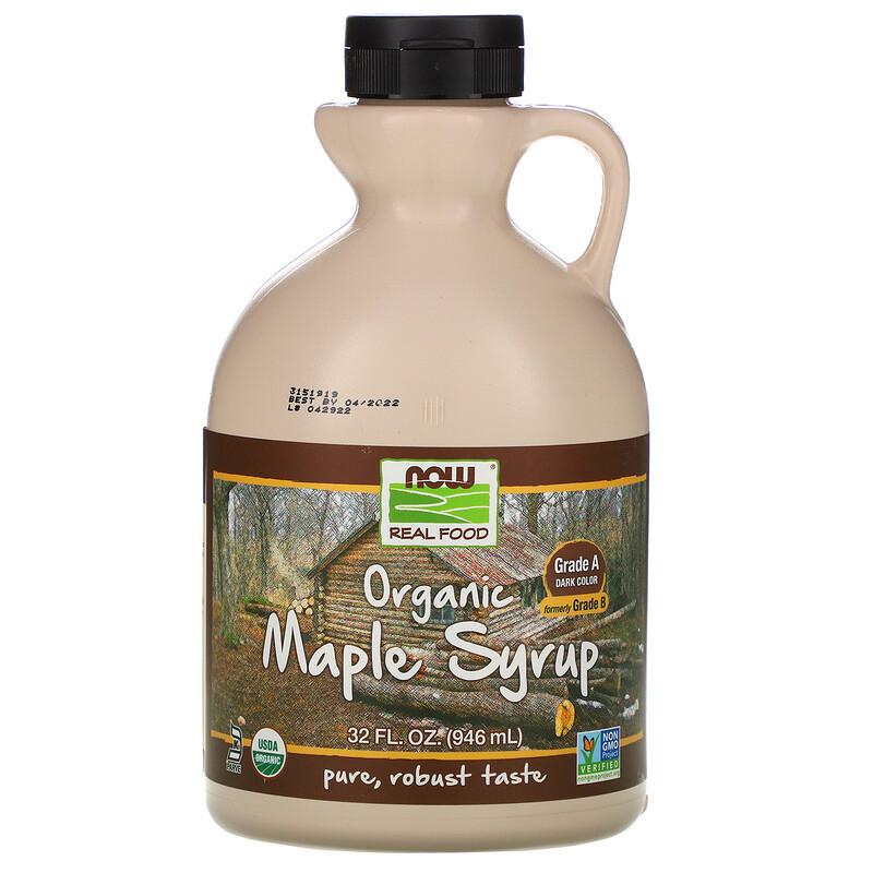 Кленовий сироп NOW Foods Organic Maple Syrup клас A/946 мл (919627763)