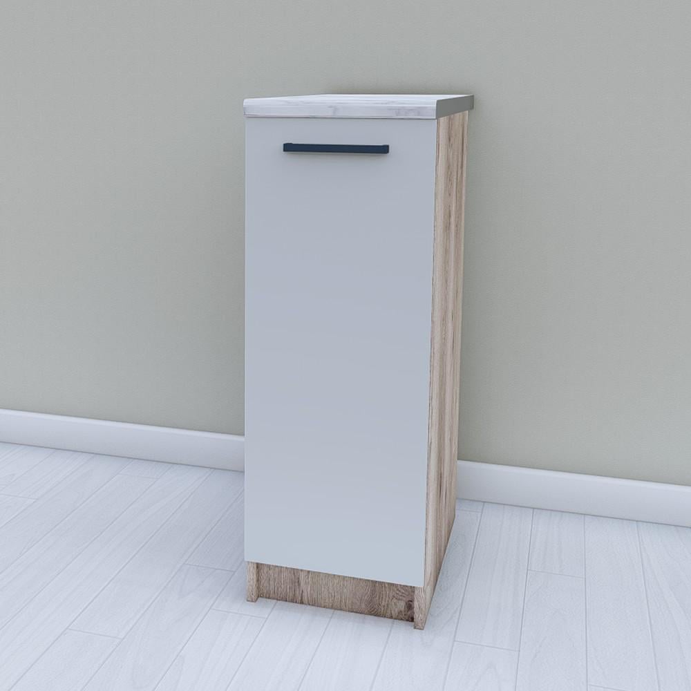 Тумба для кухни Opendoors МП7 нижняя без столешницы 300 мм Светлый серый/Аликанте (МП7/14)