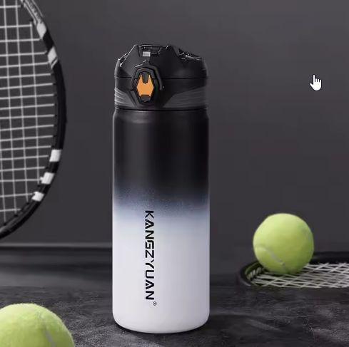 Термос із нержавіючої сталі KANGZYUAN з подвійною стінкою вакуумний 700 мл градієнт Чорний (2456514563) - фото 18 Термос із нержавіючої сталі KANGZYUAN з подвійною стінкою вакуумний 700 мл градієнт Чорний (2456514563) - фото 18