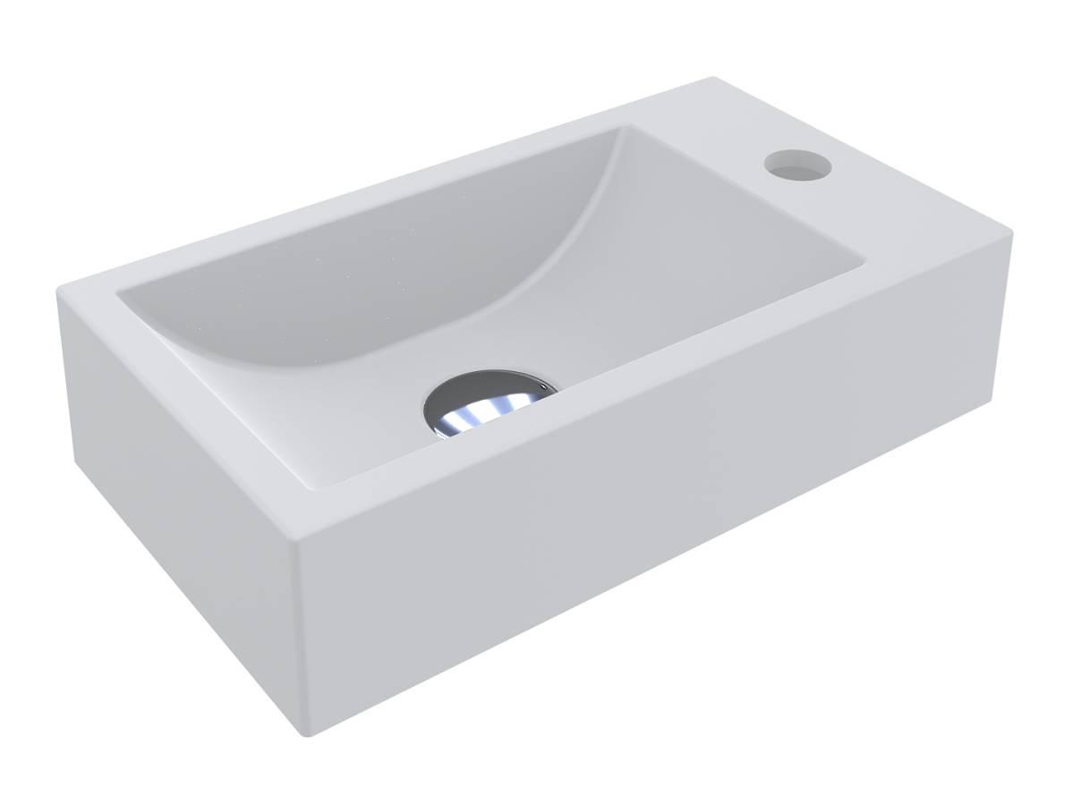 Умывальник Miraggio FARO MIRASOFT с литого мрамора матовый Белый (84202) Умывальник Miraggio FARO MIRASOFT с литого мрамора матовый Белый (84202)