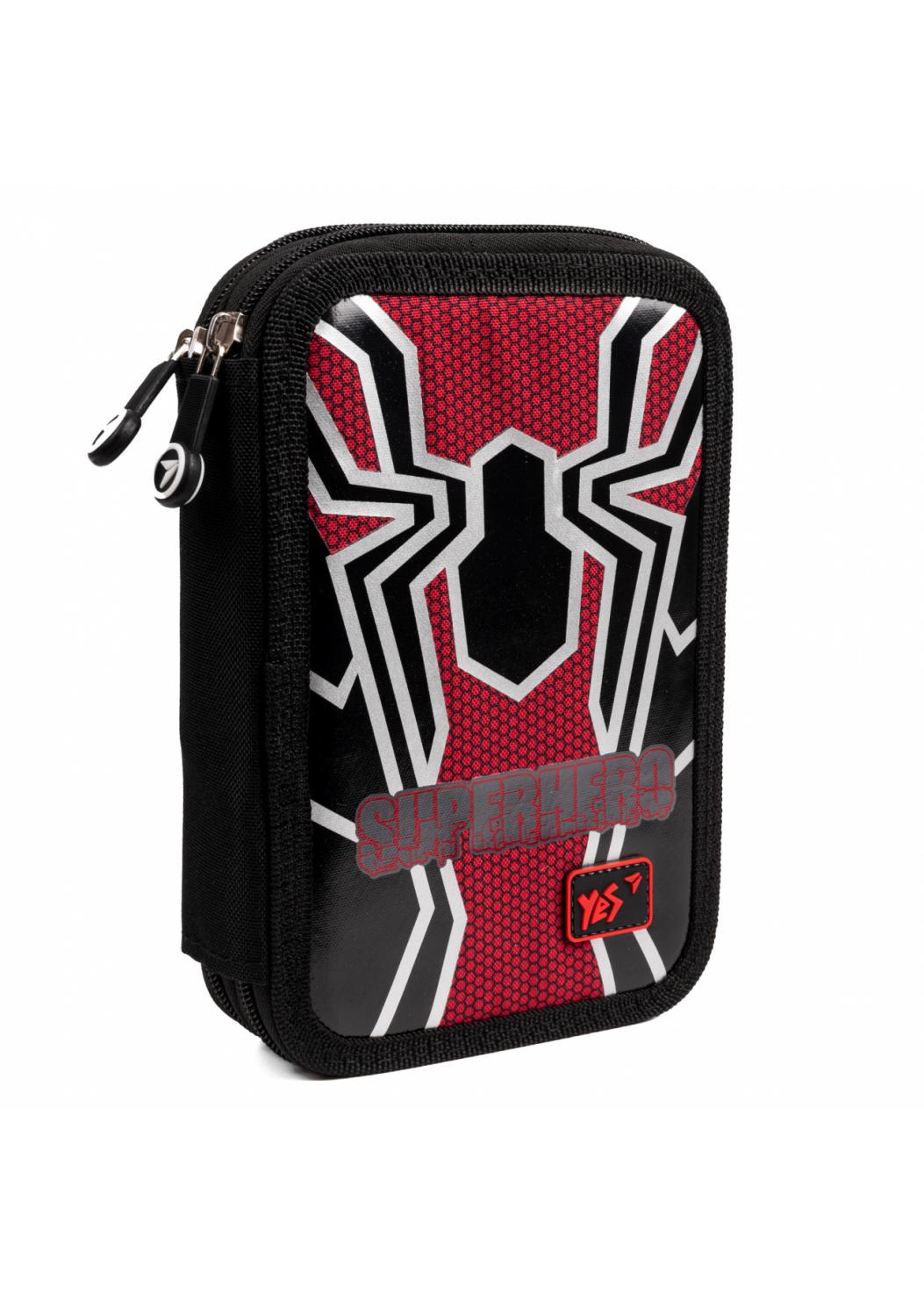 Пенал твердый YES двойной HP-01 Spider (533545)