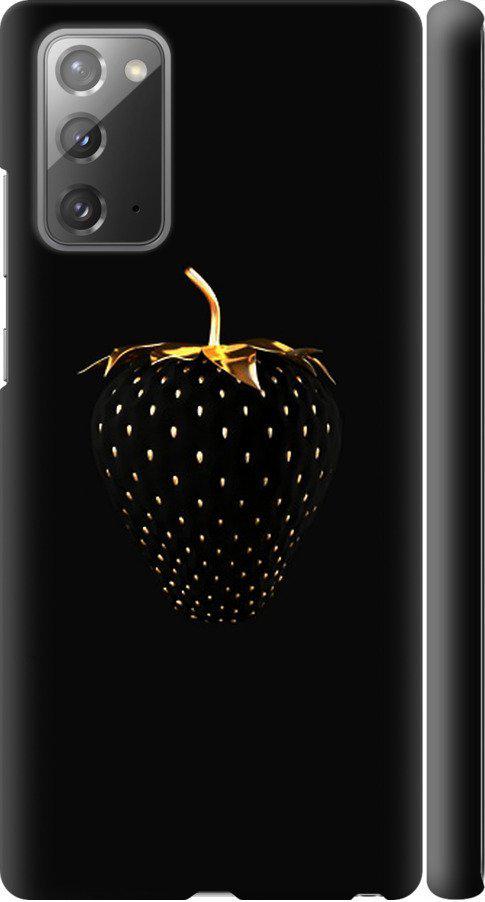 Чехол на Samsung Galaxy Note 20 Черная клубника (3585m-2036-42517)