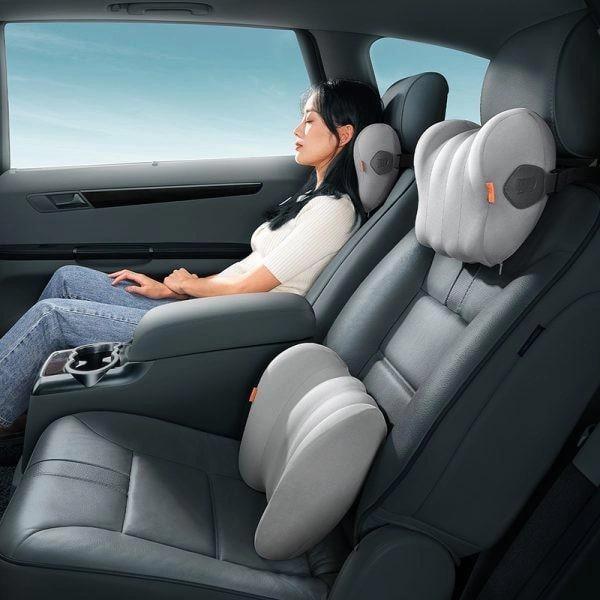 Подушка BASEUS ComfortRide Series Car Lumbar Grey (CNYZ000013) - фото 7