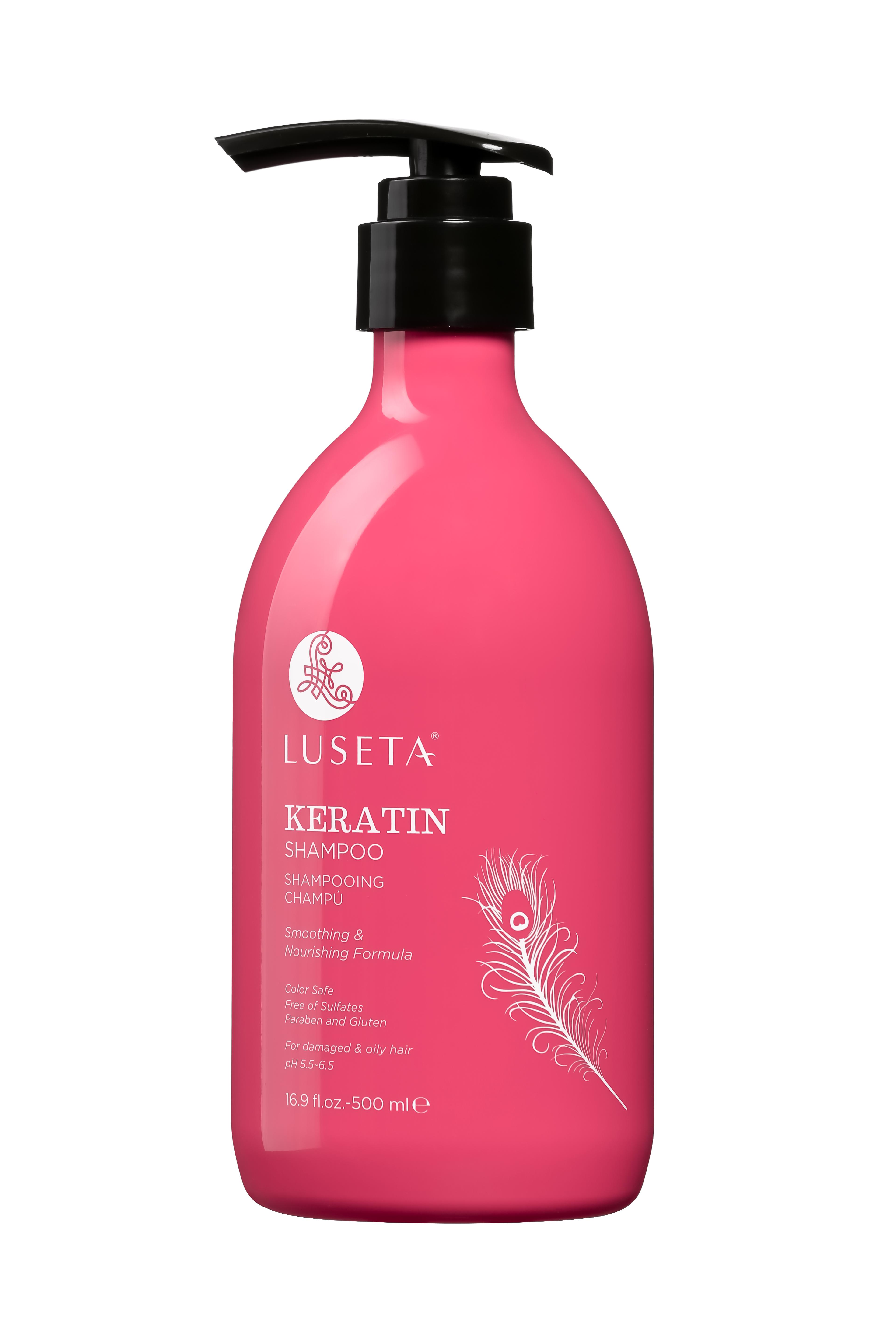 Шампунь для неслухняного волосся Luseta Beauty Keratin Shampoo 500 мл (23335058)