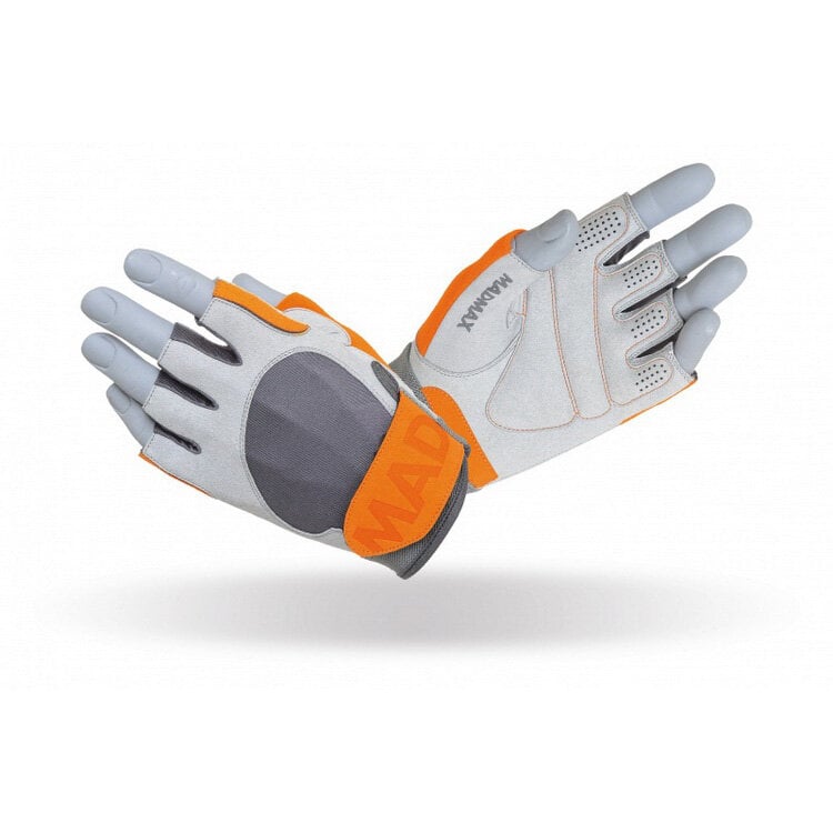 Перчатки для зала и фитнеса без пальцев Amara Mad Max Crazy MFG-850 L Серый