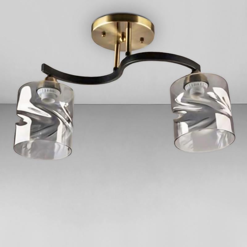 Люстра стельова Light House SH-18223/2 450х150х280 мм E27 Бронзовий/Чорний