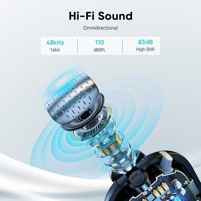 Мікрофон петличний бездротовий ULANZI DSLR - фото 4 Мікрофон петличний бездротовий ULANZI DSLR - фото 4