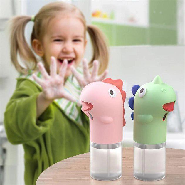 Дозатор для мыла/пены сенсорный BASEUS Minidinos hand washing machine 300 мл Green - фото 5