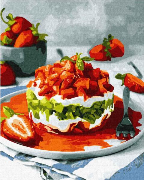 Картина по номерам Идейка Натюрморты Солодке поєднання 40х50 см в термопакете (KHO5613)