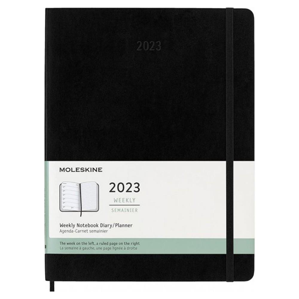 Еженедельник Moleskine 2023 большой мягкий Черный (DSB12WN4Y23)