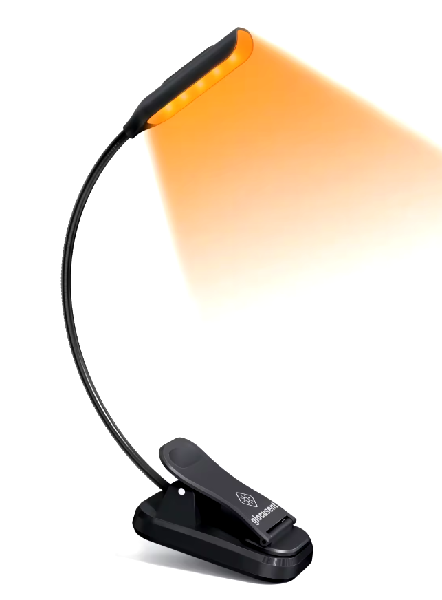 Лампа акумуляторна для читання книг Glocusent A11 гнучка з прищіпкою Mini clip-on book light Чорний (2120630)