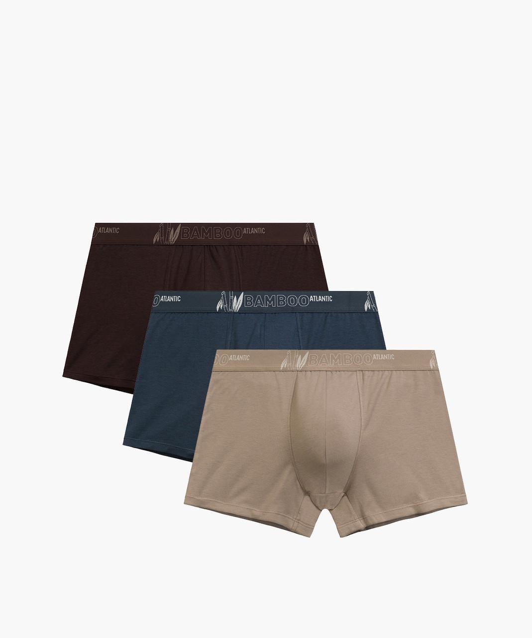 Набор трусов-боксеров мужских ATLANTIC underwear 3MH-231 L 3 шт. Бежевый/Коричневый/Темно-синий (3149572812) Набор трусов-боксеров мужских ATLANTIC underwear 3MH-231 L 3 шт. Бежевый/Коричневый/Темно-синий (3149572812)