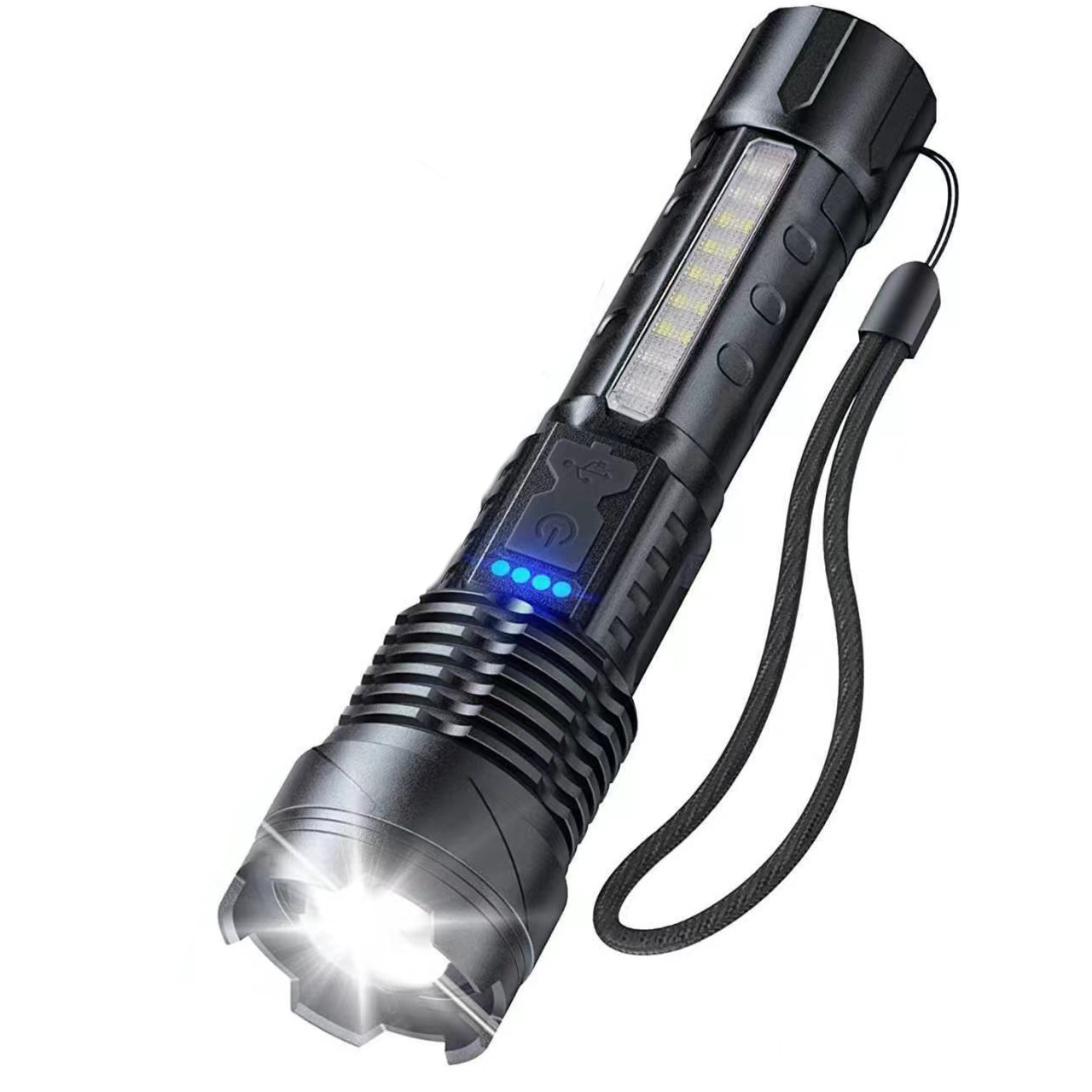 Фонарь перезаряжаемый LED 800 люмен аккумулятор с Type-C USB (KT6008005)