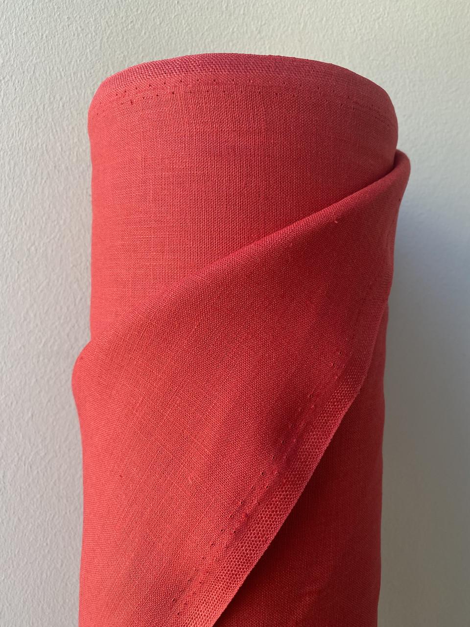 Ткань костюмная LINEN PLUS льняная 143 см 1427 Красный - фото 1 Ткань костюмная LINEN PLUS льняная 143 см 1427 Красный - фото 1