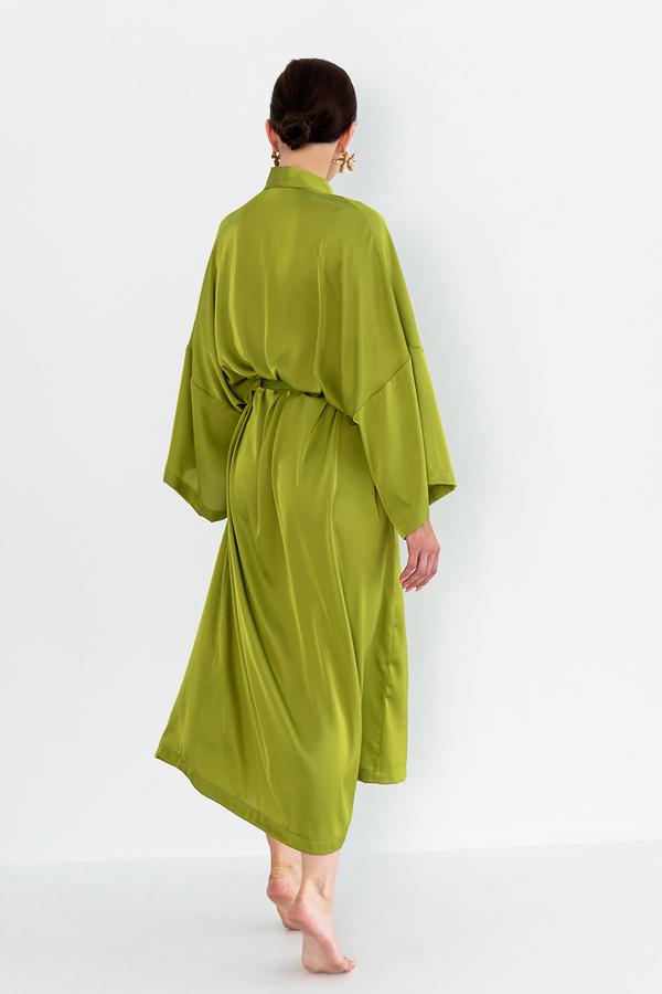 Халат шовковий Forli довгий OS Mustang (SH0035-21-04) - фото 4 Халат шовковий Forli довгий OS Mustang (SH0035-21-04) - фото 4