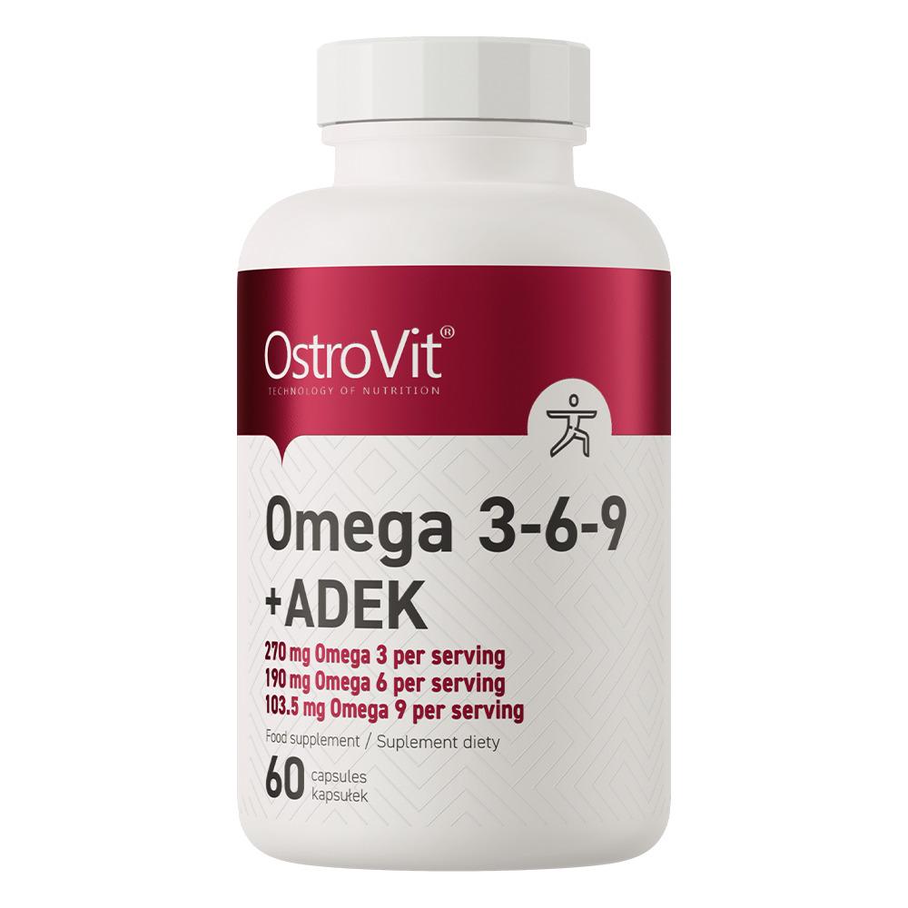 Витамины Омега 3-6-9 OstroVit ADEK 60 капсул