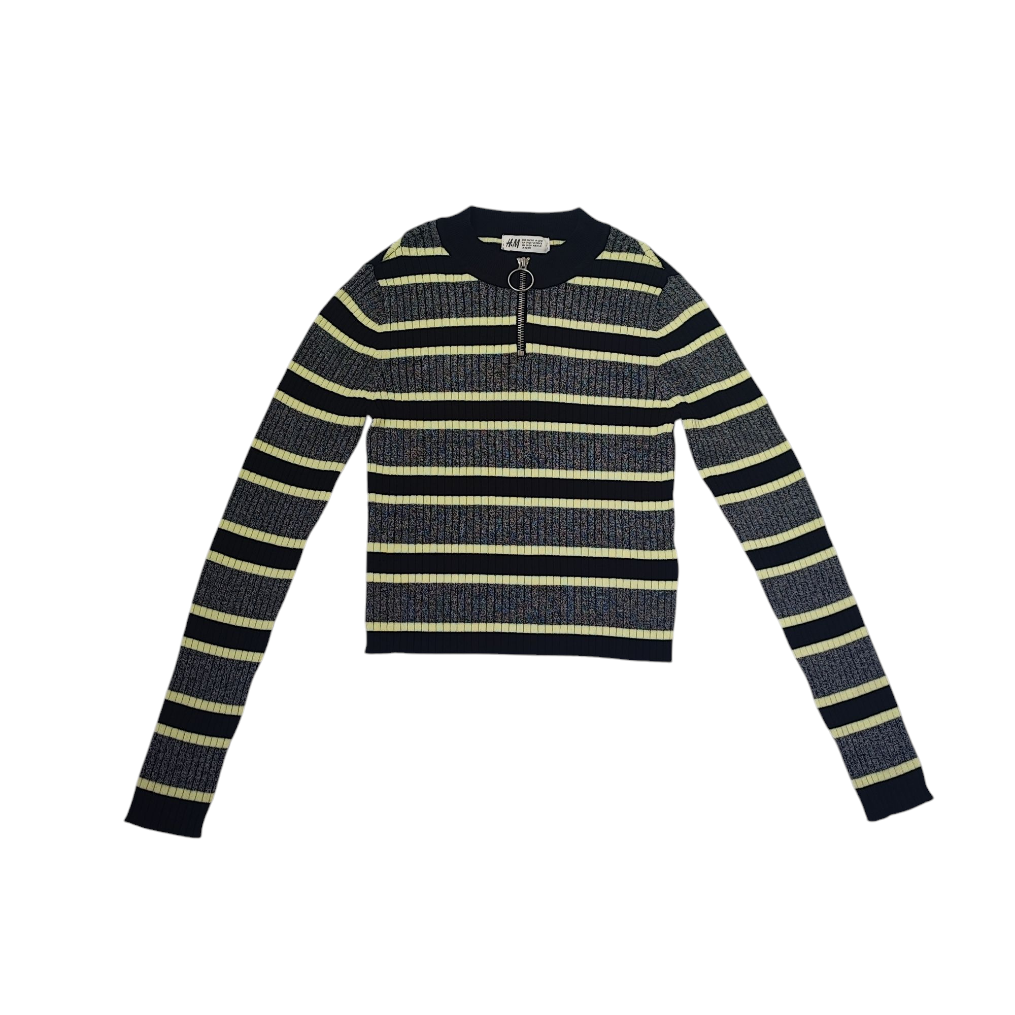 Гольф для дівчинки H&M 146-152 см Чорно-салатовий (01281) Гольф для дівчинки H&M 146-152 см Чорно-салатовий (01281)