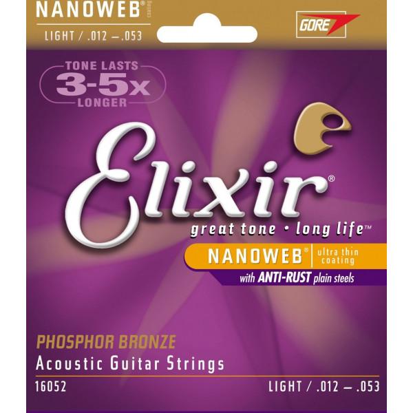 Комплект струн Elixir Acoustic Phosphor Bronze Light (PB NW L)