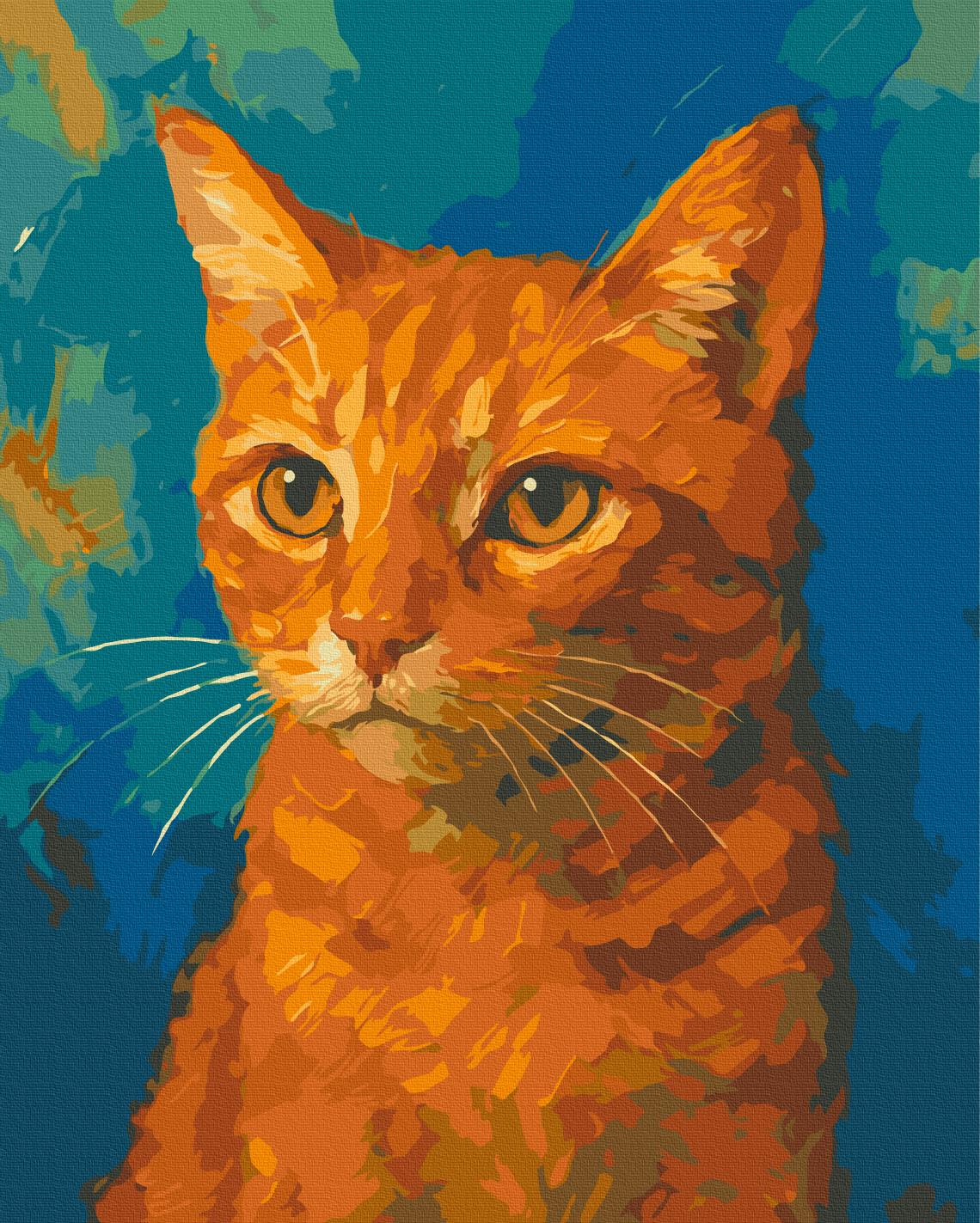 Картина по номерам Brushme Рыжий кот 40x50 см (BS54529)