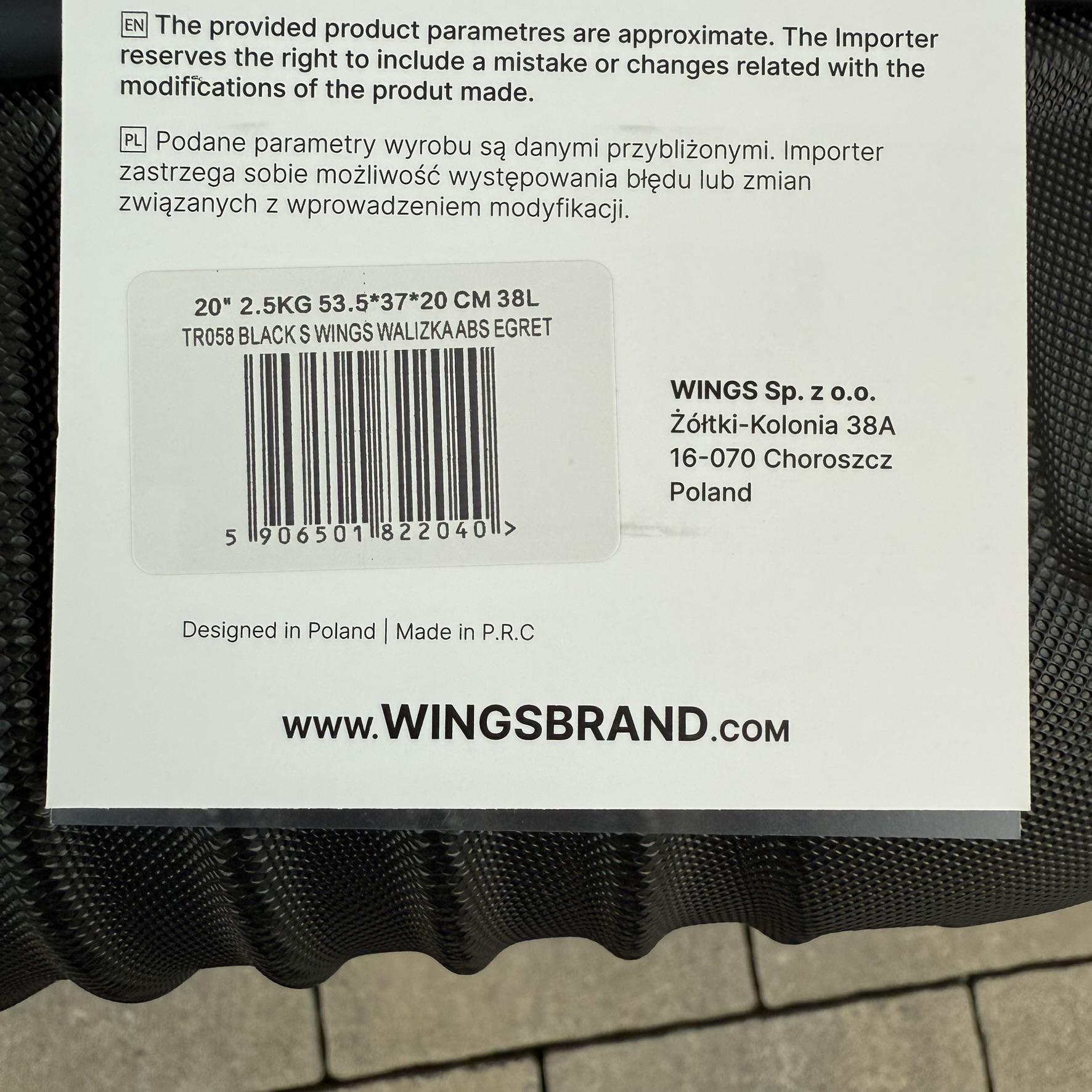 Чемодан Wings TR058 дорожный S Черный (30631212) - фото 8 Чемодан Wings TR058 дорожный S Черный (30631212) - фото 8