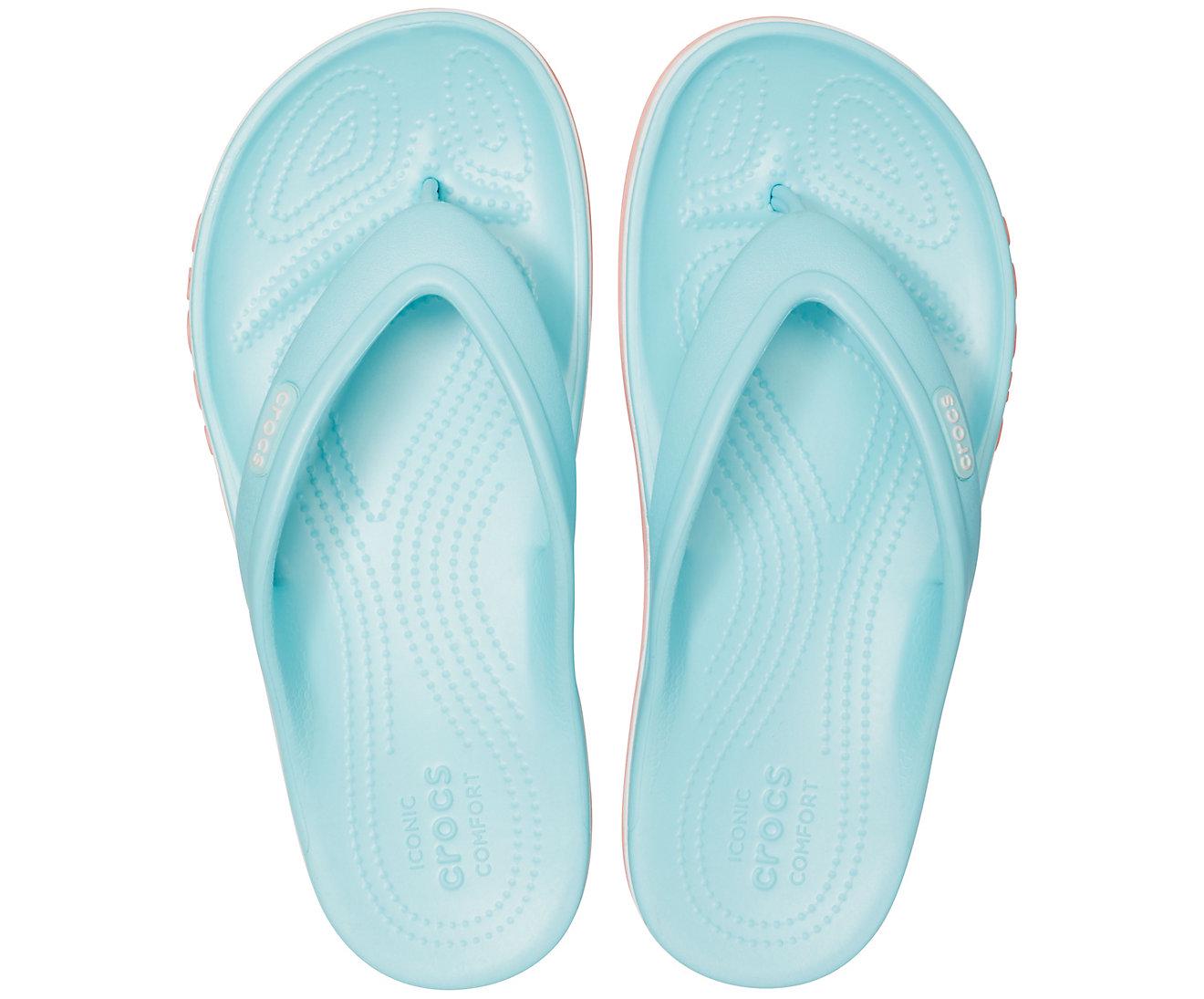 Вьетнамки Crocs Bayaband Flip M4W6 р. 36 22,5-23 см Ice Blue/Melon (205393) - фото 4