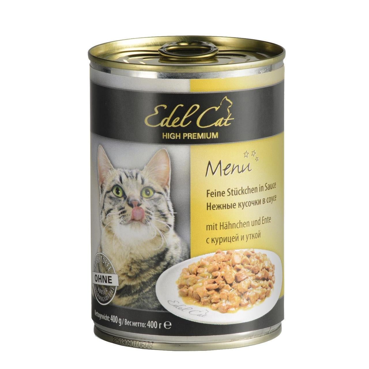 Корм влажный для кошек Edel Cat с курицей и уткой в соусе 400 г (1789920112) Корм влажный для кошек Edel Cat с курицей и уткой в соусе 400 г (1789920112)