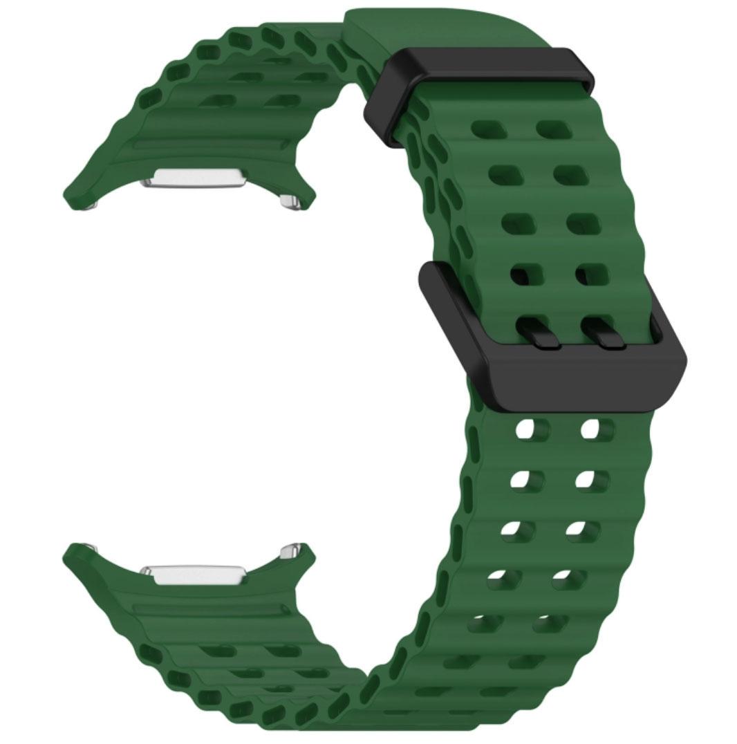 Ремешок силиконовый Primolux Ocean для часов Samsung Galaxy Watch Ultra 47 мм Dark Green (SM-L705) - фото 2 Ремешок силиконовый Primolux Ocean для часов Samsung Galaxy Watch Ultra 47 мм Dark Green (SM-L705) - фото 2