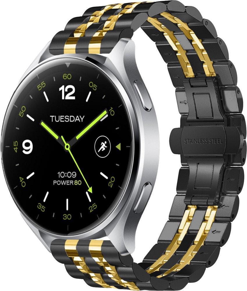 Браслет металлический Spinye Line для Xiaomi Watch 2/2 Pro Black Gold (37187-02)