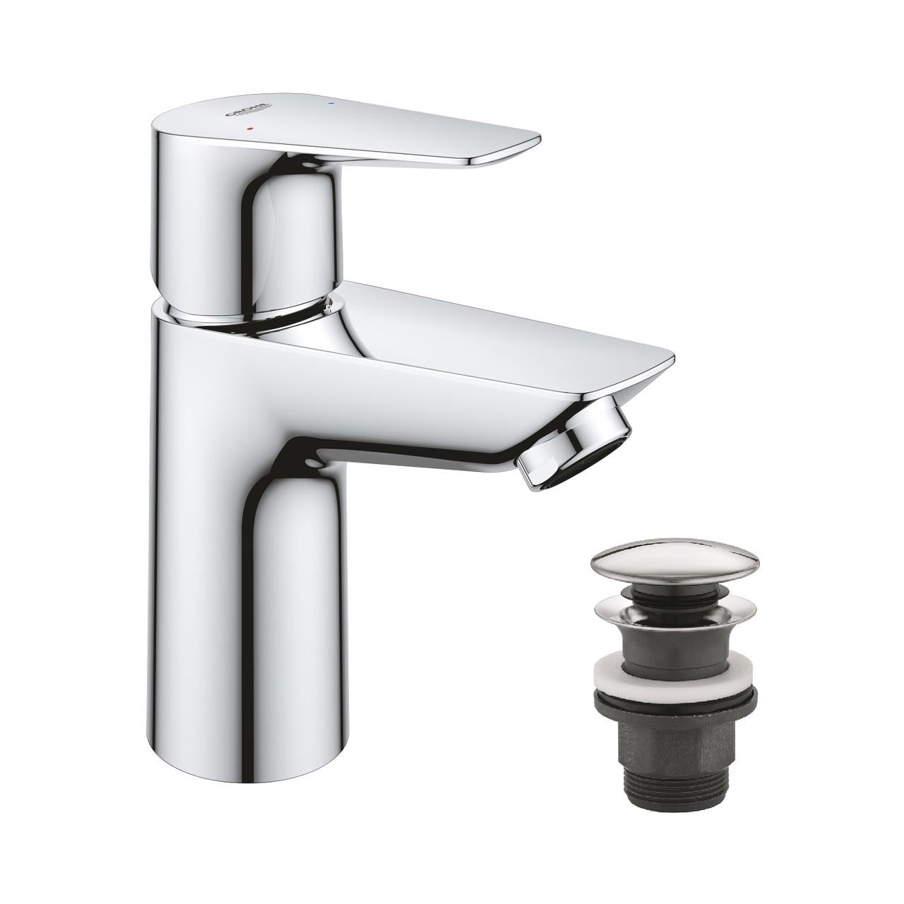 Смеситель для раковины Grohe QuickFix Start Edge S-Size 23898001 с донным клапаном (CV031932)
