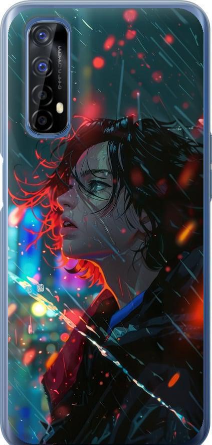 Чехол на Realme 7 Ночные огни (6096t-2081-42517)