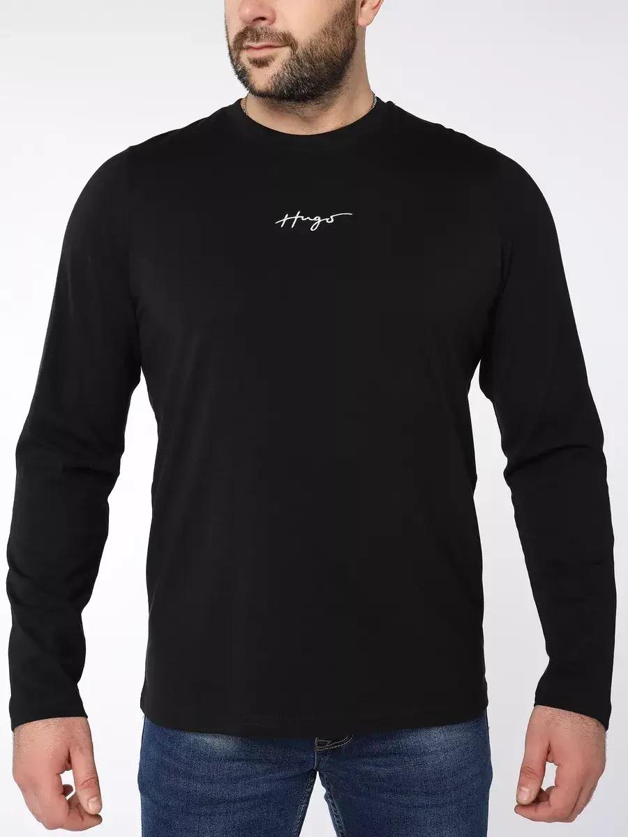 Лонгслив мужской Hugo Boss Relaxed Fit Handwritten Logo HB 22002BL M - фото 3 Лонгслив мужской Hugo Boss Relaxed Fit Handwritten Logo HB 22002BL M - фото 3