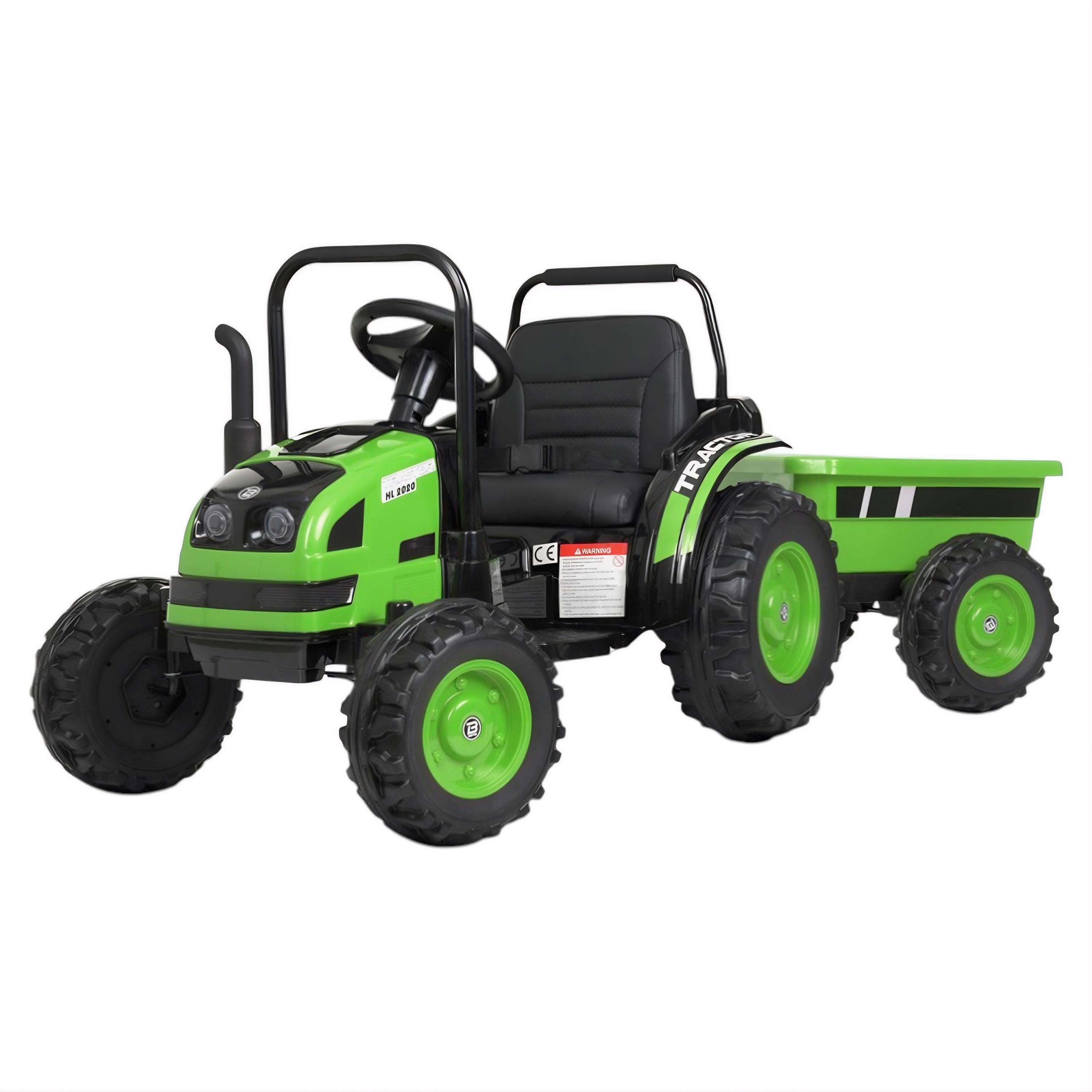 Детский трактор электрический M 4419EBLR с прицепом/12V/2 мотора/Bluetooth/USB/FM/3–5 км/ч Салатовый (32619036)