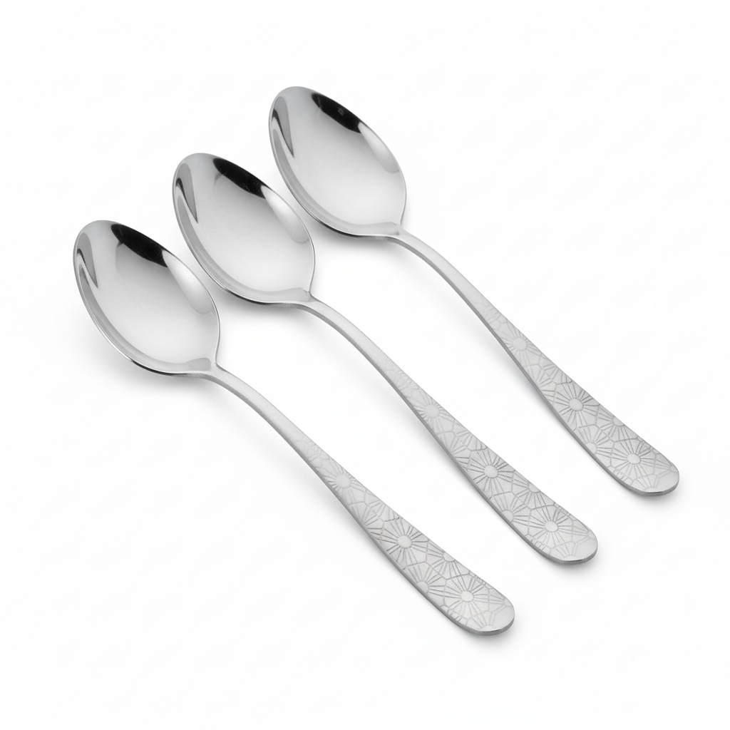 Ложки чайні Stenson Cleopatra з нержавіючої сталі 3 шт. (30358)