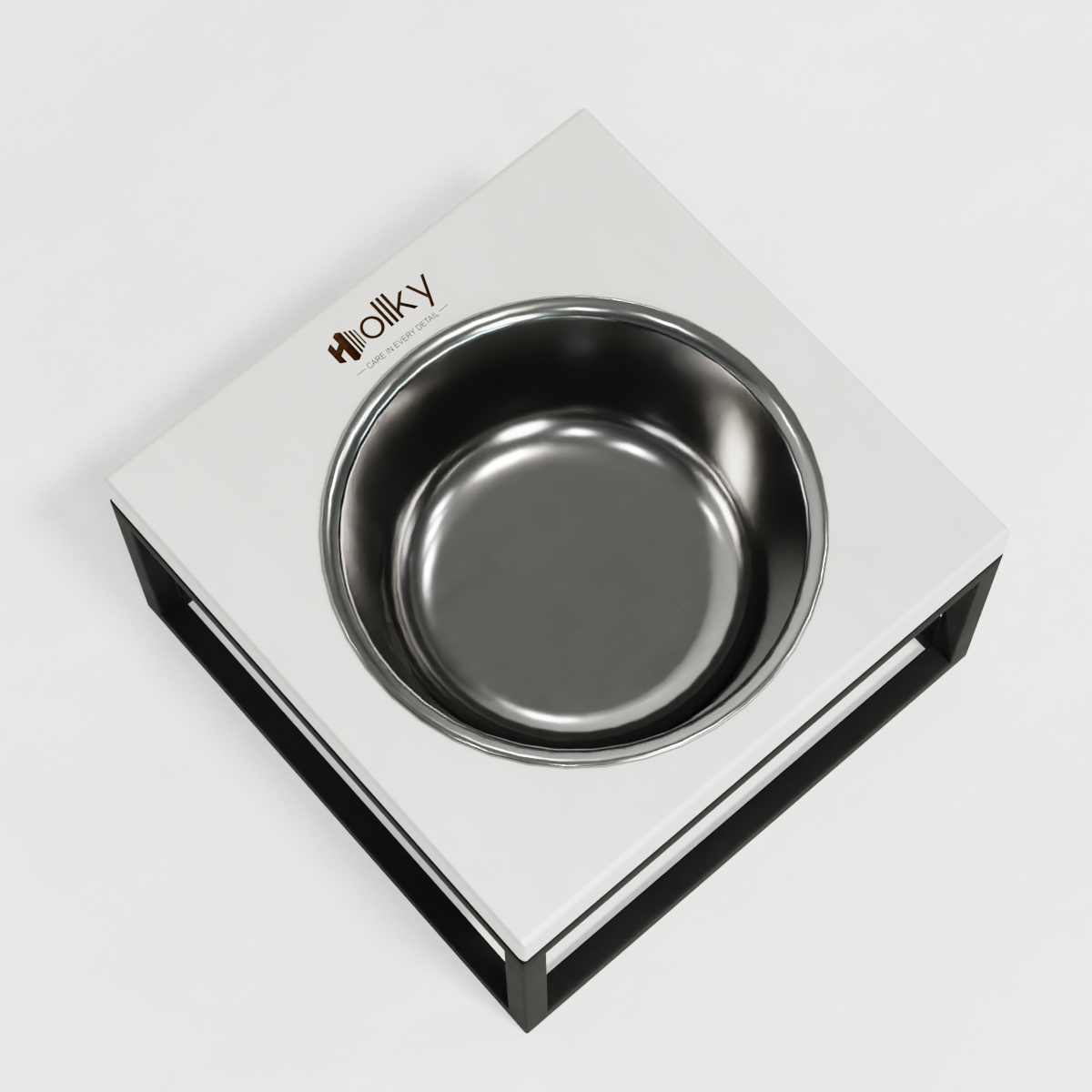 Миска на подставке для кошек и средних собак Hollky Base Solo M 0,8 л (M-212110-GRWH) - фото 8 Миска на подставке для кошек и средних собак Hollky Base Solo M 0,8 л (M-212110-GRWH) - фото 8