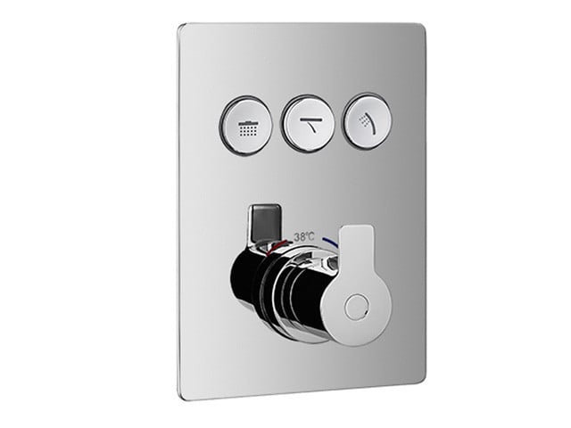 Смеситель Aqua-World Spring с термостатом Хром (СМ40Сп.14.3вт)