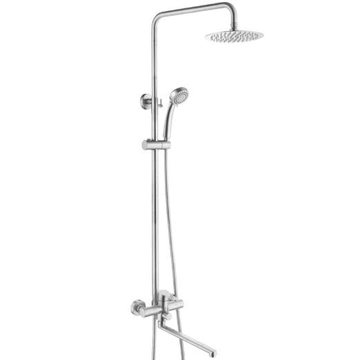 Душевая система со смесителем Zerix LR72403-2 ZX2991 Сатин (64870)