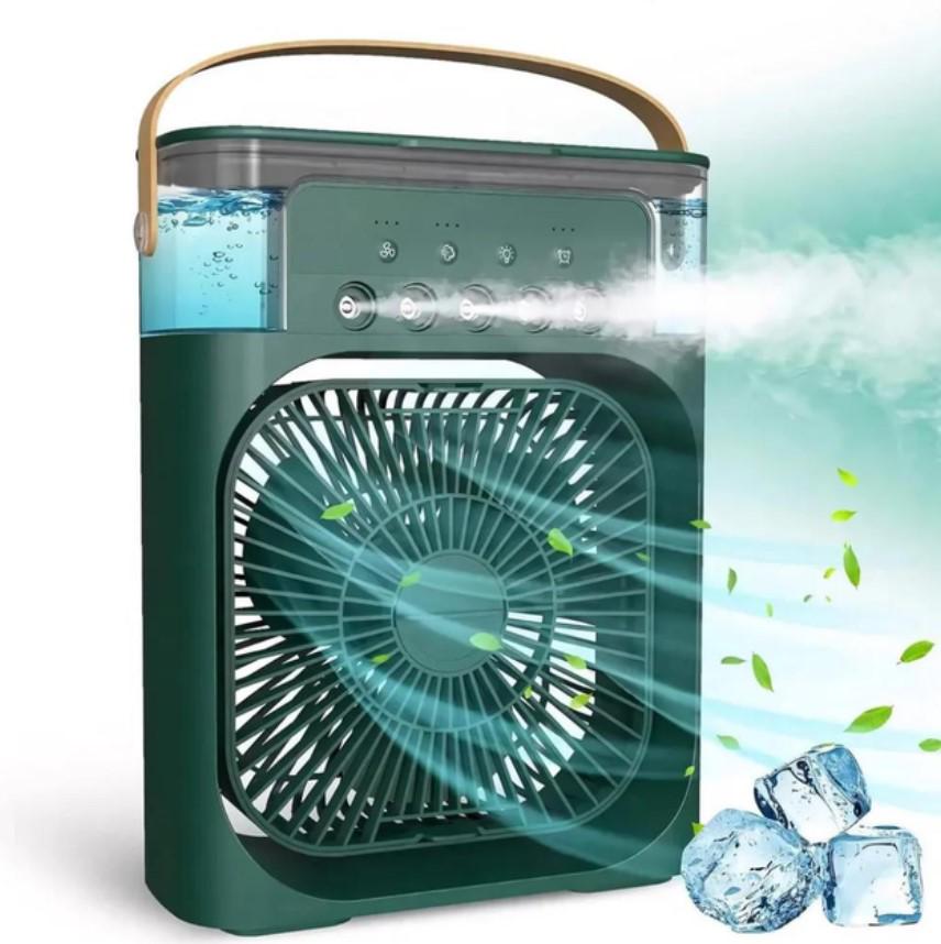 Вентилятор-зволожувач настільний RGB/USB/LED підсвітка Зелений (MX-00009128green) - фото 6 Вентилятор-зволожувач настільний RGB/USB/LED підсвітка Зелений (MX-00009128green) - фото 6