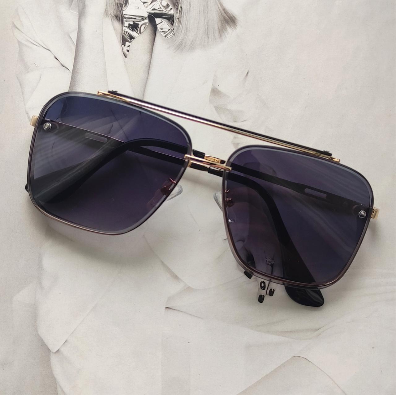 Очки квадратные авиаторы Синий (6634)