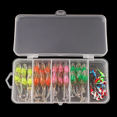 Силиконовые приманки с крючками для хищной рыбы 24 шт. (AN00298) - фото 4 Силиконовые приманки с крючками для хищной рыбы 24 шт. (AN00298) - фото 4