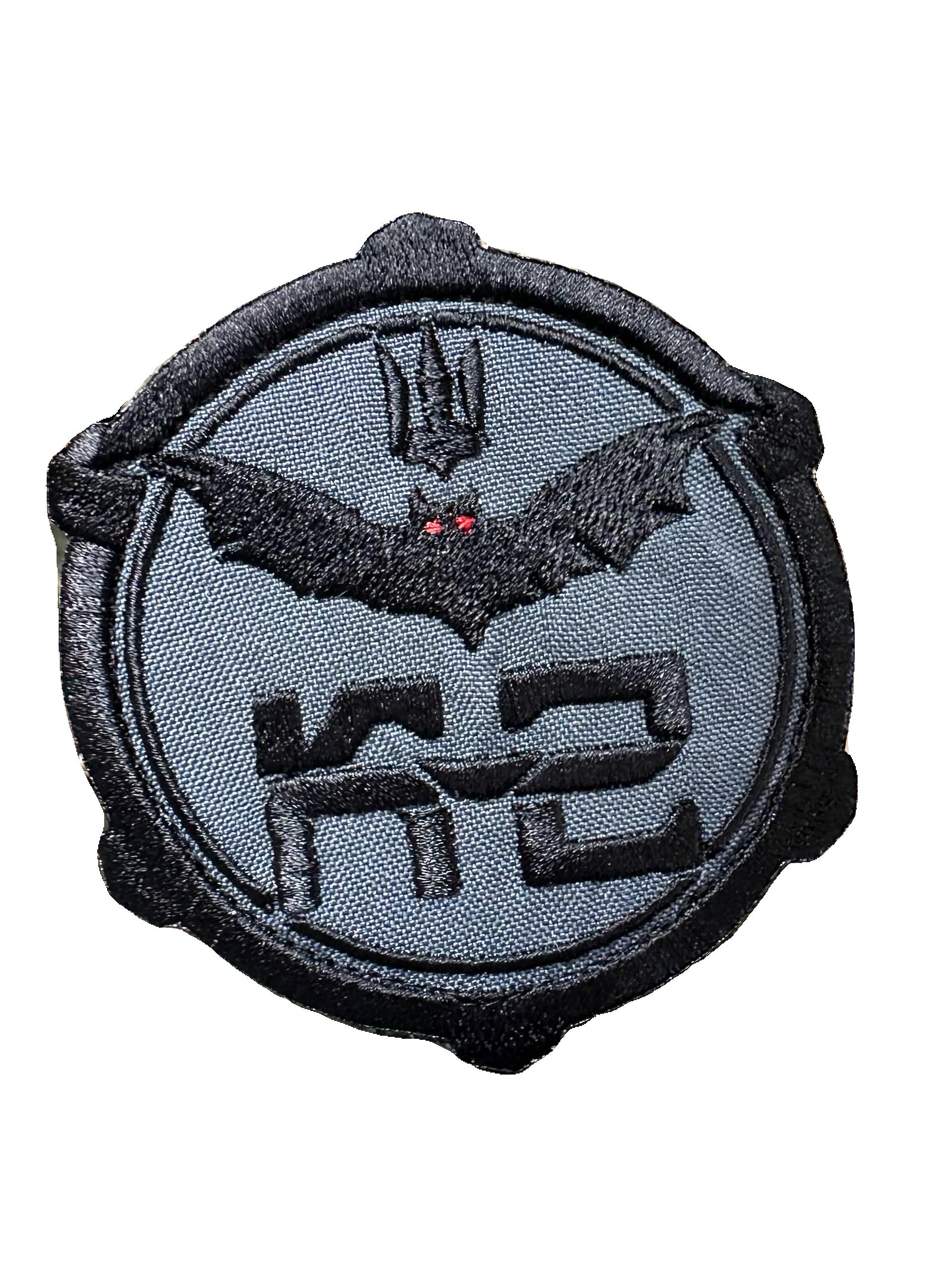 Шеврон вышитый 20 ОПБпс К-2 Летучая мышь с Гербом Серый (20K2 _GREY)