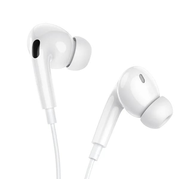 Наушники проводные вакуумные Borofone BM100 Pro Fuente Type-C 1,2 м с микрофоном White (6941991121784)
