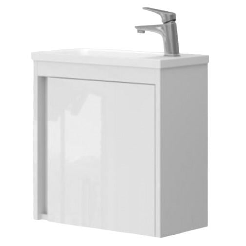 Тумба с умывальником подвесная Devit Small 063050W 50x50,8x25 см Белый (193954)
