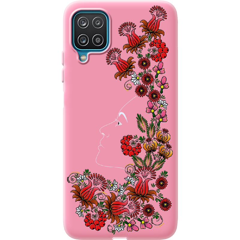 Чохол Boxface Samsung A125 Galaxy A12 3D Ukrainian Muse Рожевий силікон (41506-bk64-41674)