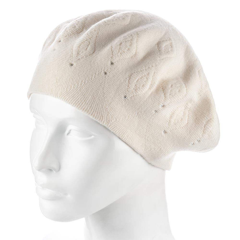 Берет жіночий Zolly ZH248 вовняний подвійний Ванільний (141637)