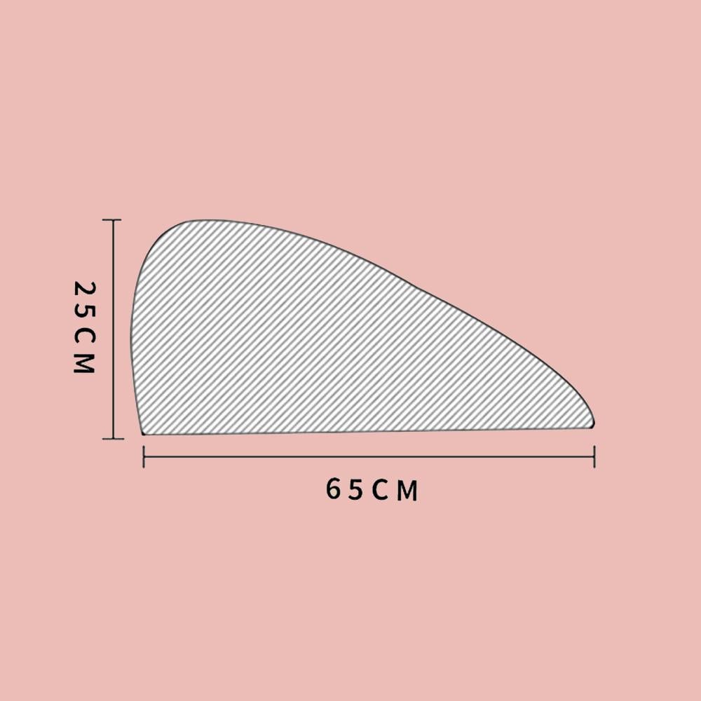 Тюрбан-рушник з мікрофібри на голову для сушіння волосся Рожевий (01303-02) - фото 10