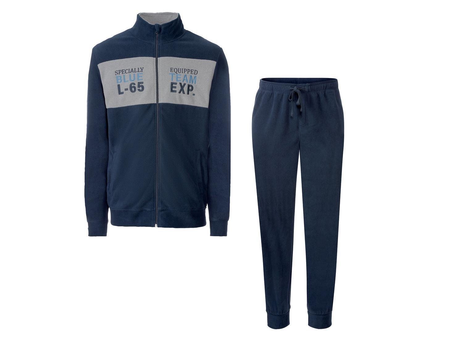 Костюм мужской флисовый Livergy S Синий (PI0019M055)