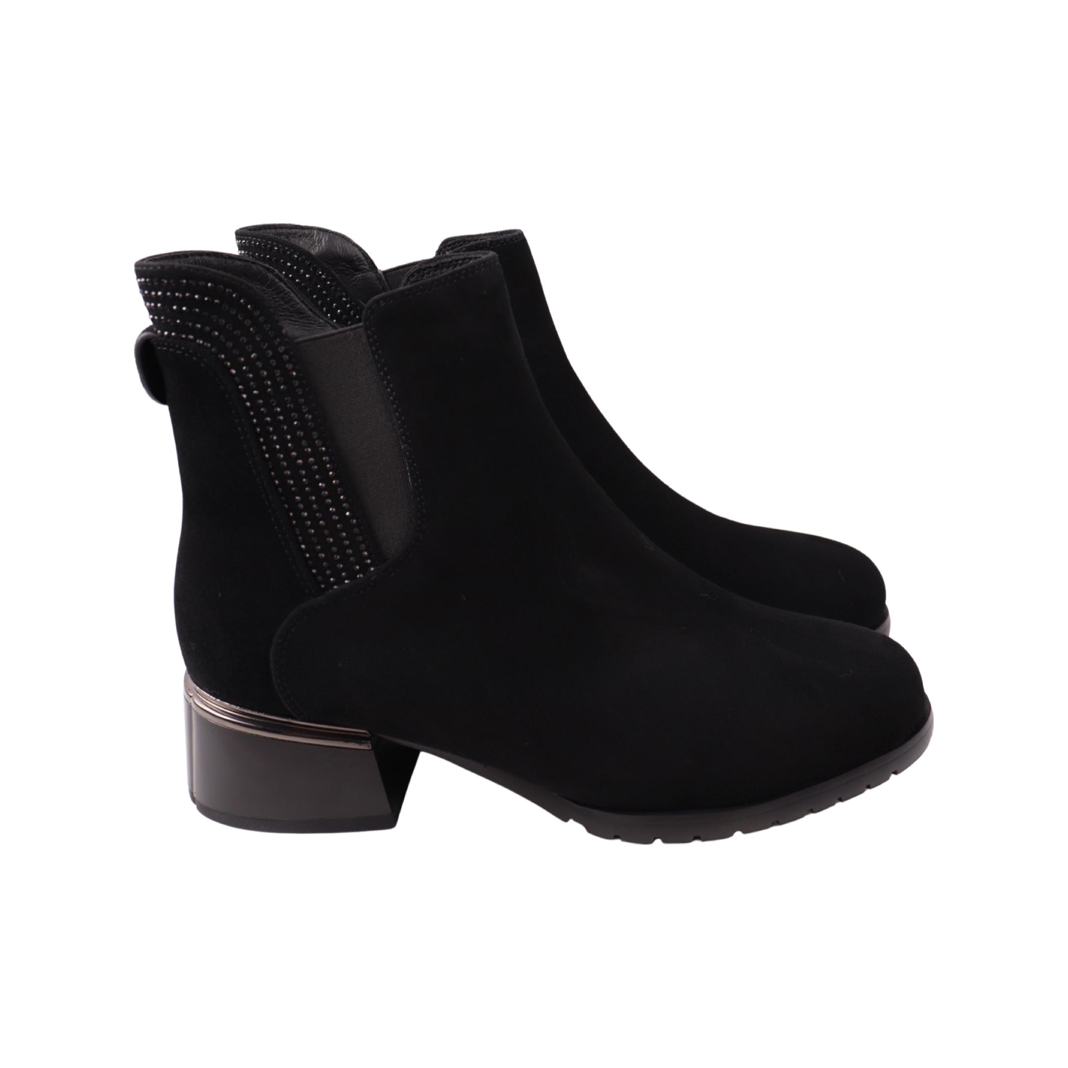 Ботинки женские Velly замшевые р. 40 Черный (150-24ZH)