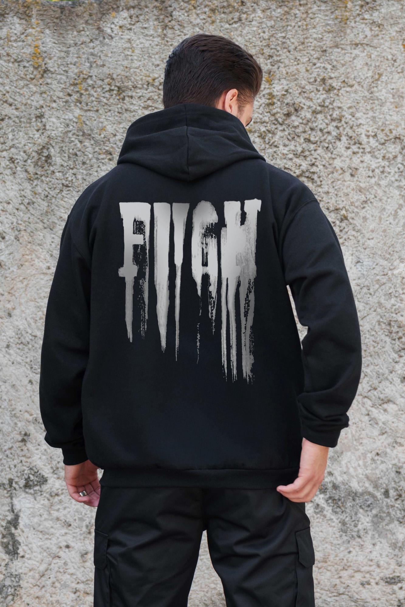 Худи-зип с принтом Without Fight  Kane L/XL Black (L/XL8055814) - фото 2